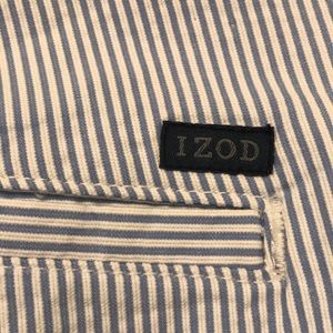 IZOD Four pocket straight leg , 36 x 34 Pinstripe
